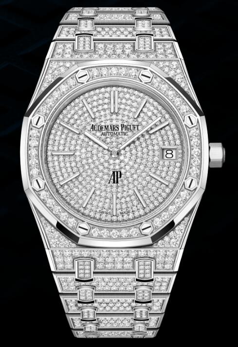 Review 16202BC.ZZ.1241BC.01 Audemars Piguet Royal Oak Extra-Thin White Gold replica watch - Click Image to Close